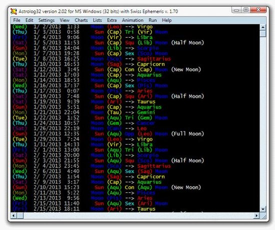 深入浅出Astrolog32